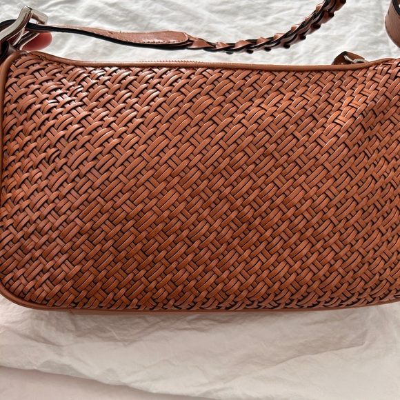 Talbots Brown Leather Woven Bag with Braided Straps – Excellent Condition - Picture 12 of 14